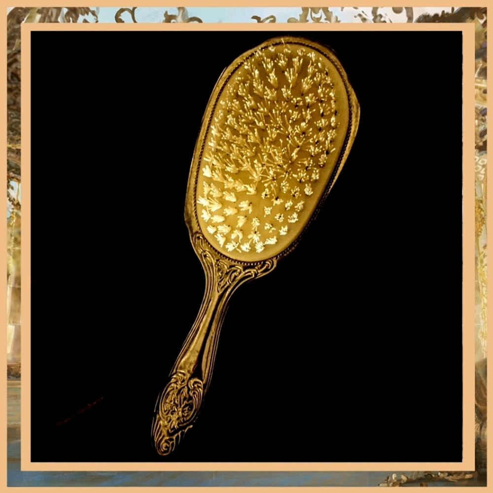 Antique Silver Hairbrush